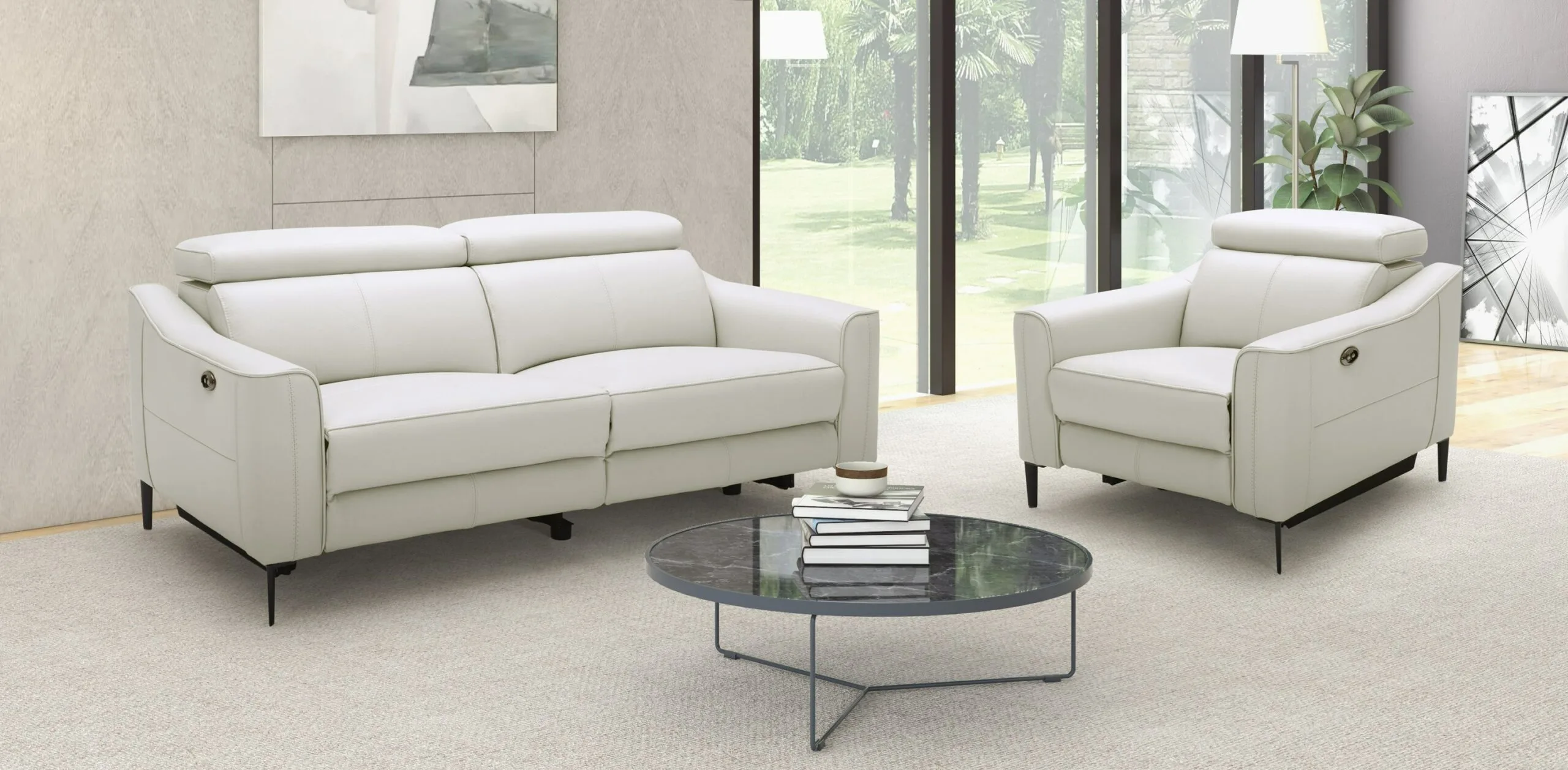 81443 81445 km.5012 eden sofa chair set white nl5116 1 scaled - Modern Furniture Living Room
