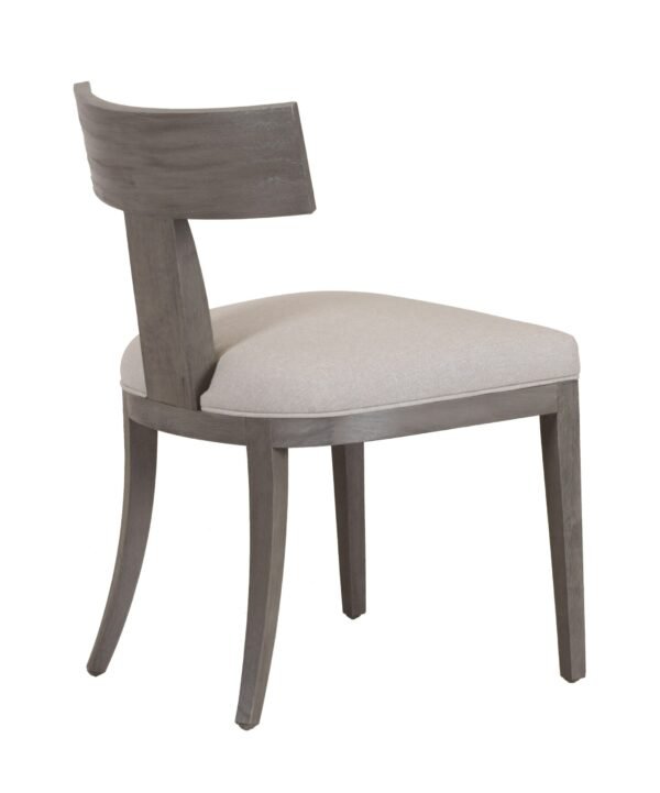 Modrest Fabien - Mid-Century Modern Beige Linen + Grey Wash Dining Chair (Set of 2) - Image 3