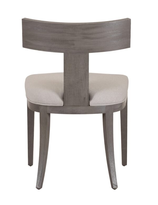 Modrest Fabien - Mid-Century Modern Beige Linen + Grey Wash Dining Chair (Set of 2) - Image 4