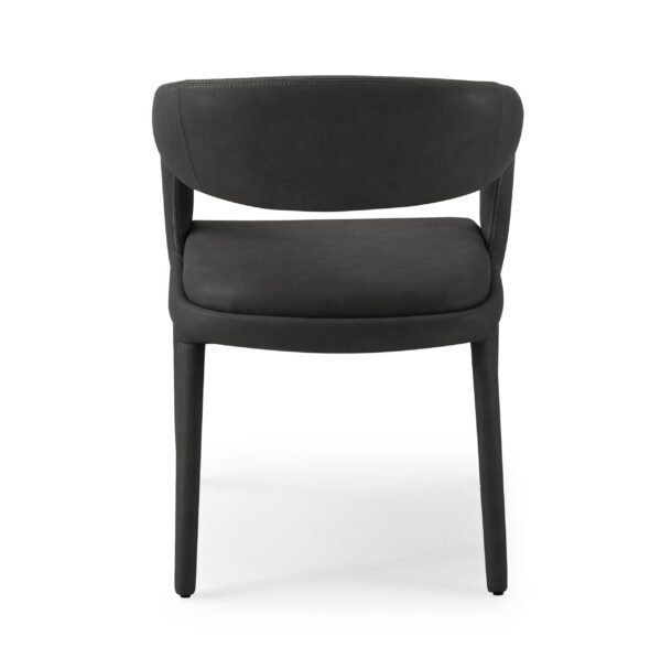 Modrest Faerron - Modern Black Leatherette Dining Chair - Image 3