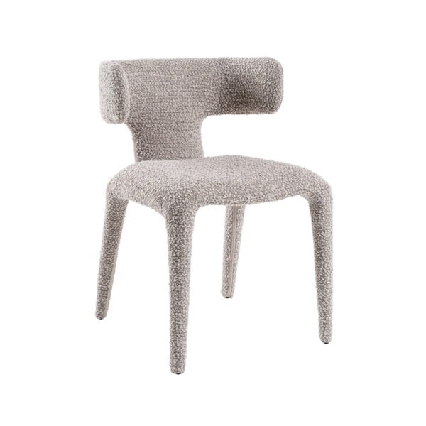 Modrest Saehee - Modern Light Grey Fabric Dining Chair - Image 2