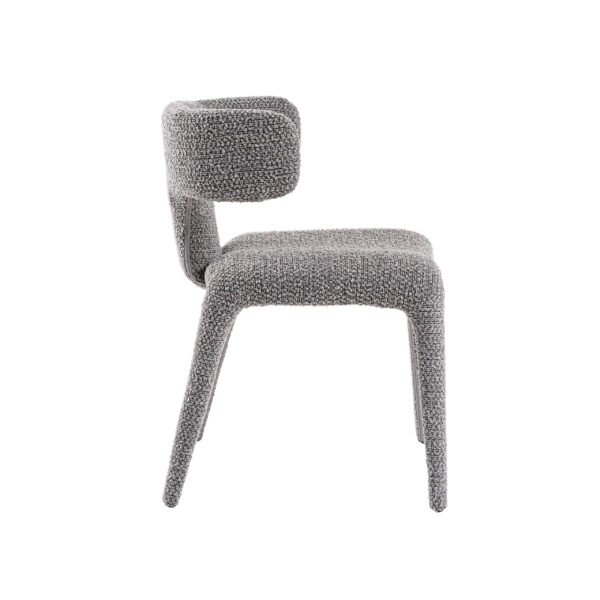 Modrest Saehee - Modern Grey Fabric Dining Chair - Image 4