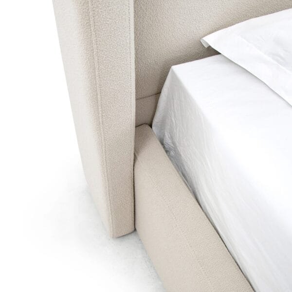 Modrest Byrne - Modern Beige Fabric Bed - Image 3