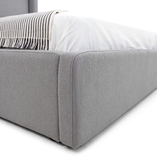 Modrest Byrne - Modern Grey Fabric Bed - Image 2
