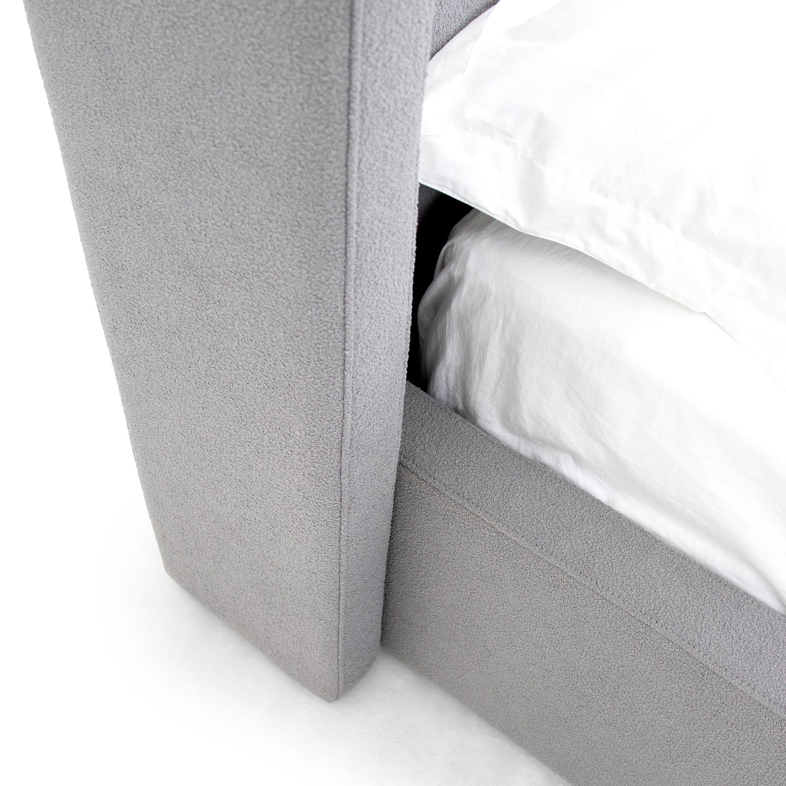 Modrest Byrne - Modern Grey Fabric Bed 3 Modrest Byrne - Modern Grey Fabric Bed - Image 3
