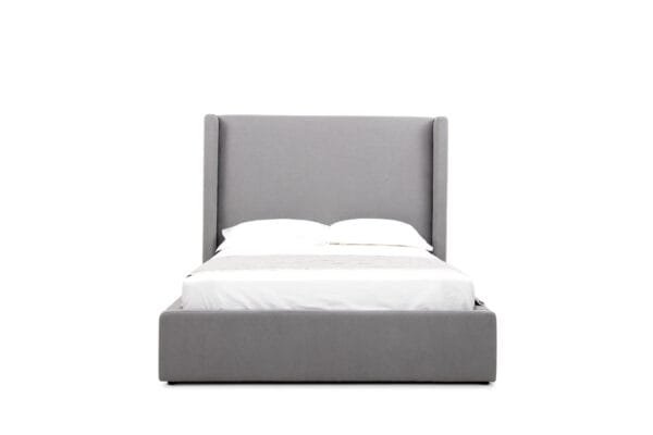 Eastern King Modrest Byrne - Modern Grey Fabric Bed