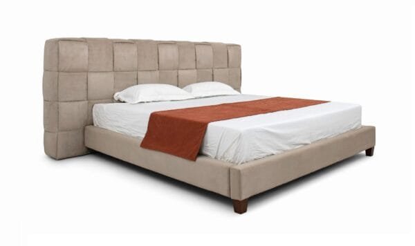 Modrest McKamey - Modern Beige Fabric Bed - Image 5