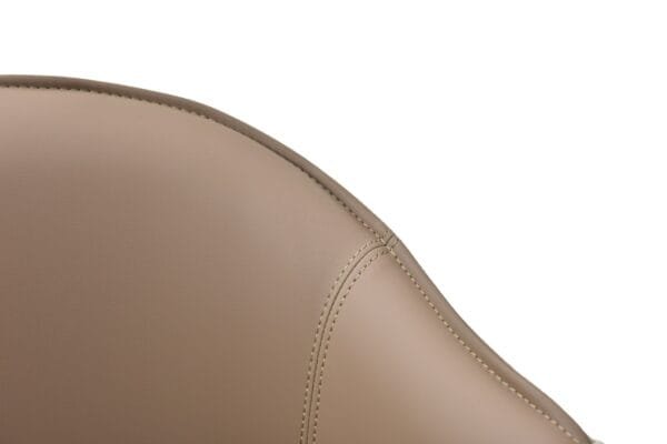 Modrest Calderon - Modern Brown & Beige Vegan Leather Counter Chair - Image 4