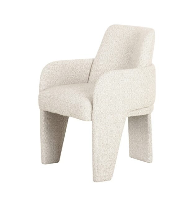 Modrest Cando - Modern Beige Fabric Dining Chair