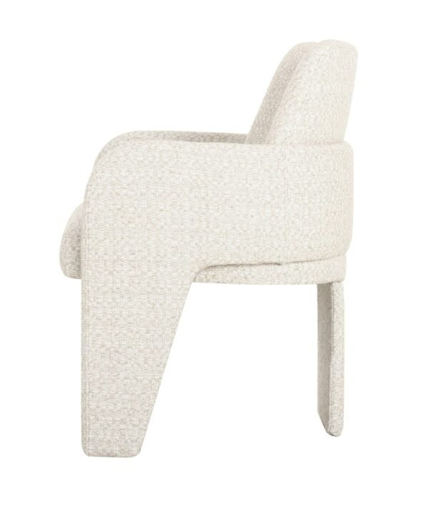 Modrest Cando - Modern Beige Fabric Dining Chair - Image 2