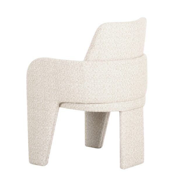 Modrest Cando - Modern Beige Fabric Dining Chair - Image 3