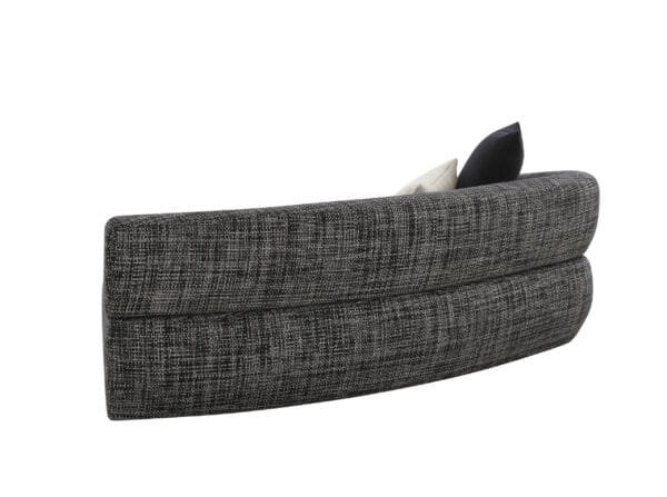 Divani Casa Lakota - Modern Dark Grey Fabric Curved Sectional Sofa - Image 4
