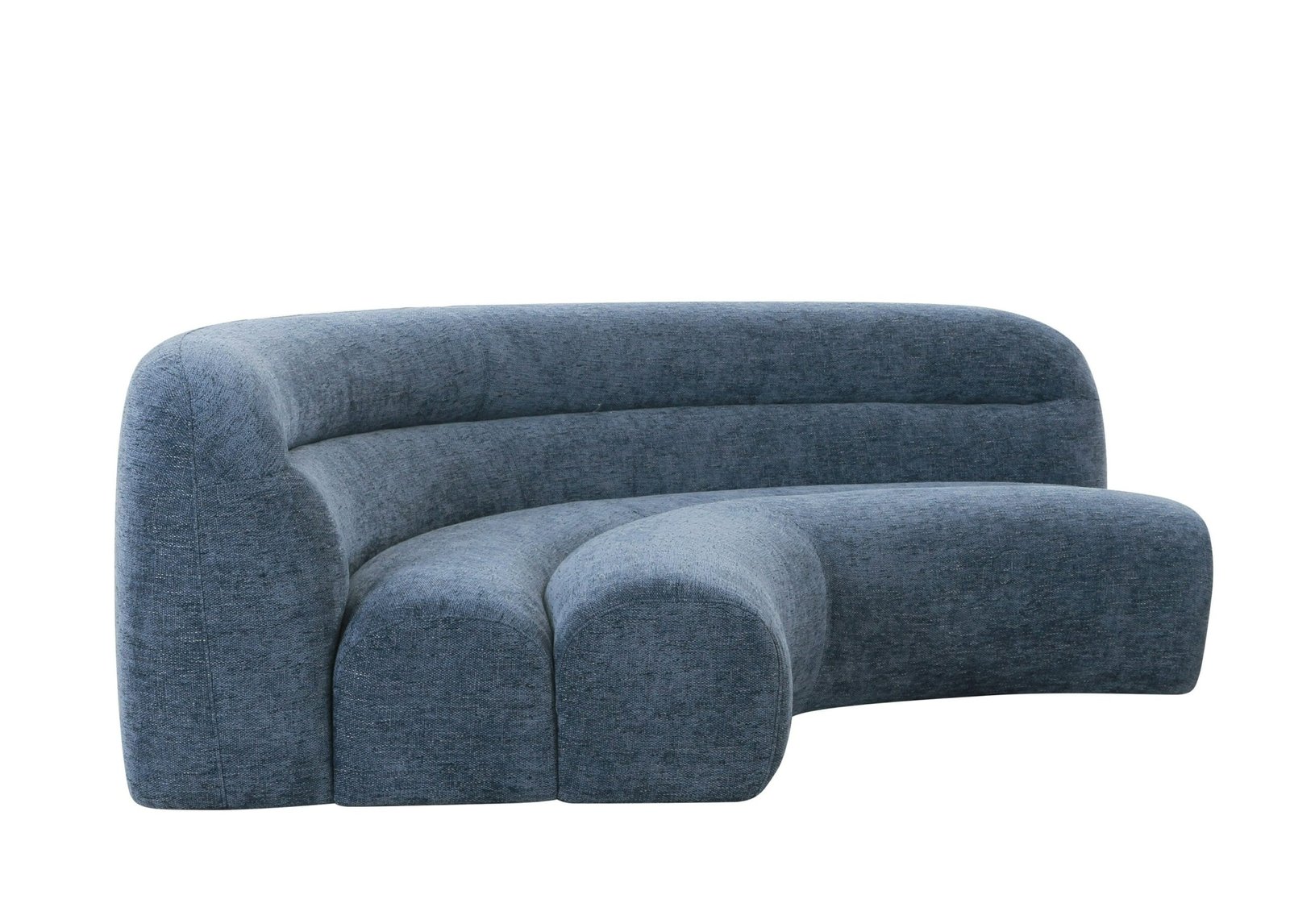 Divani Casa Forman - Modern Blue Fabric Modular Corner Sectional Seat 1 Divani Casa Forman - Modern Blue Fabric Modular Corner Sectional Seat