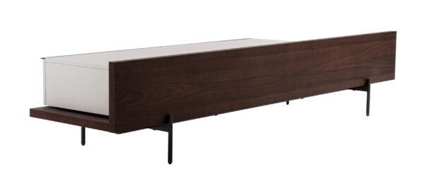 Modrest Colima - Modern Matte Beige + Walnut TV Stand - Image 5