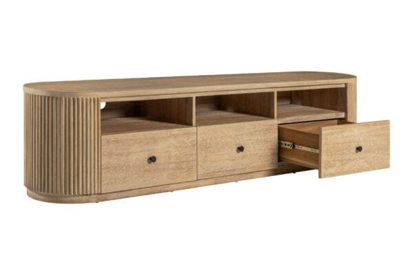Modrest Jacobson - Modern Natural Acacia TV Stand - Image 2