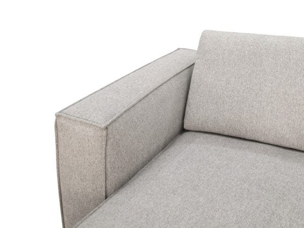 Divani Casa Lulu - Modern Light Grey Fabric Modular Sectional Sofa w/ Right Facing Chaise - Image 4