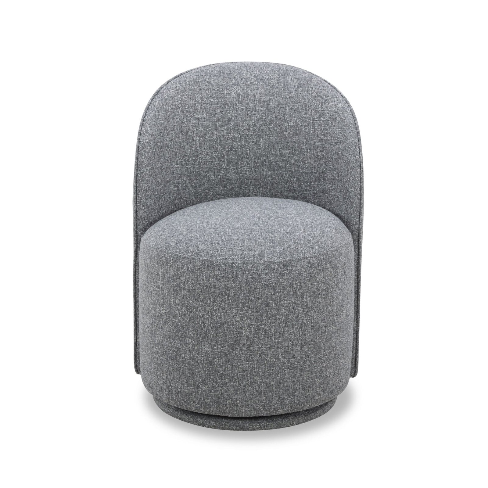 Modrest Correa - Modern Grey Fabric Swivel Dining Chair