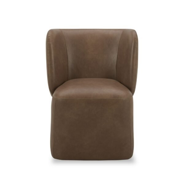 Modrest Standing - Modern Brown Vegan Leather Dining Chair