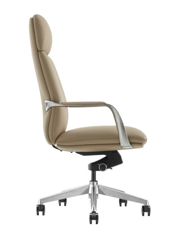 Modrest Ozark - Modern Tan Vegan Leather Office Chair - Image 3