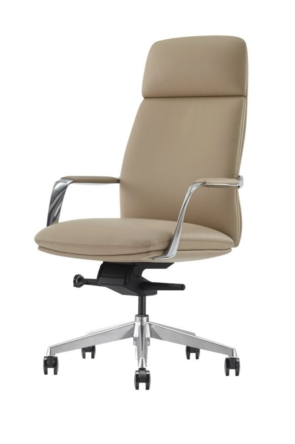 Modrest Ozark - Modern Tan Vegan Leather Office Chair - Image 2