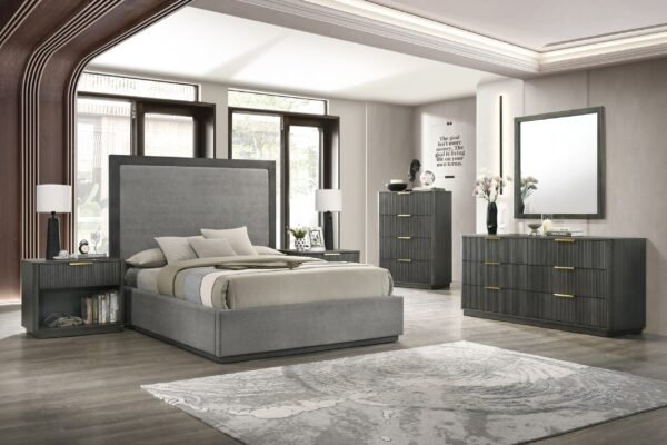 Nova Domus Santa Monica - Modern Grey Wash Nightstand - Image 3