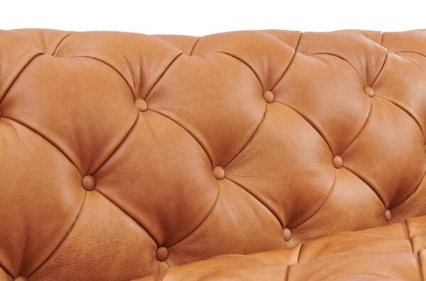 Divani Casa Dexter - Transitional Camel Full Italian Leather Sofa - Image 5