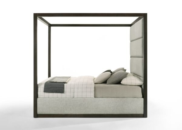 Modrest Manhattan - Contemporary Canopy Brown Oak Bedroom Set - Image 2