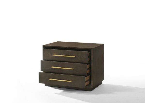 Modrest Manhattan - Contemporary Canopy Brown Oak Bedroom Set - Image 4