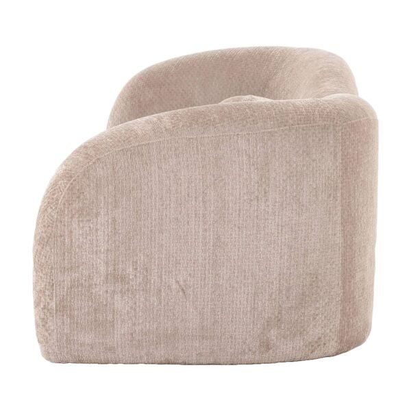 Divani Casa Calico - Contemporary Beige Fabric 3-Seat Sofa - Image 3