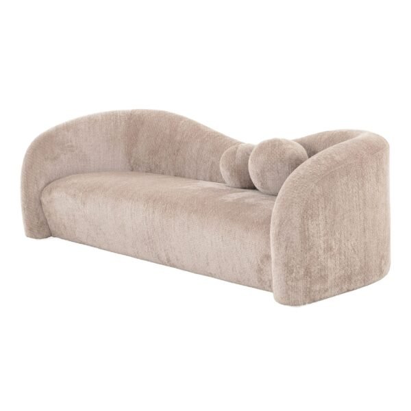 Divani Casa Calico - Contemporary Beige Fabric 3-Seat Sofa - Image 2