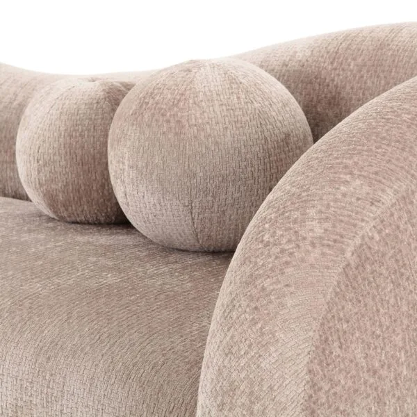 Divani Casa Calico - Contemporary Beige Fabric 4-Seat Sofa - Image 4