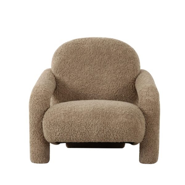 Divani Casa Trevor - Modern Tan Fabric Accent Chair