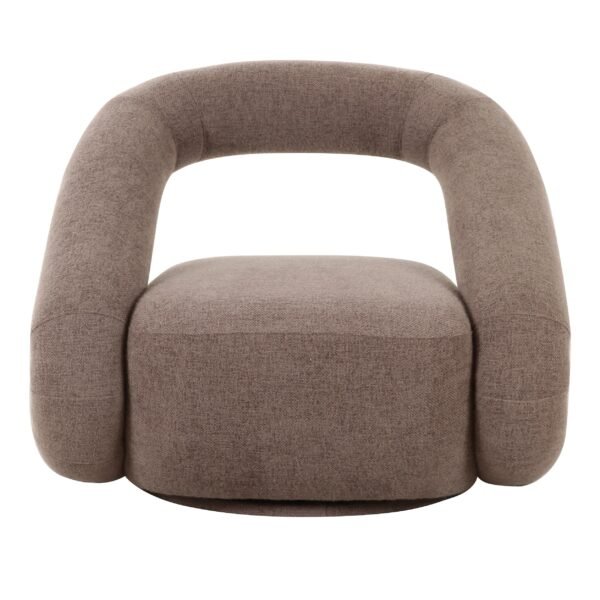 Divani Casa Tony - Modern Brown Fabric Swivel Accent Chair