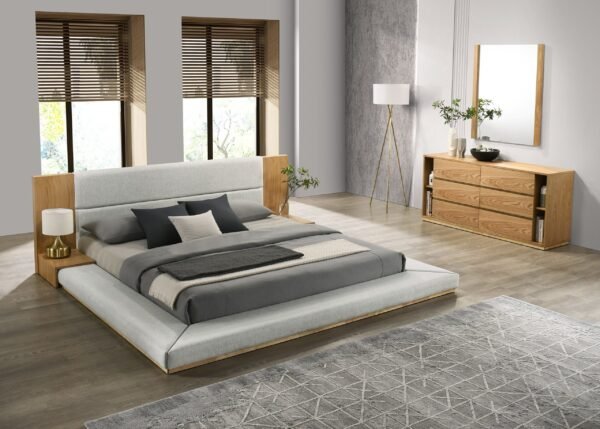 Nova Domus Jagger Modern Natural Oak Bed - Image 3