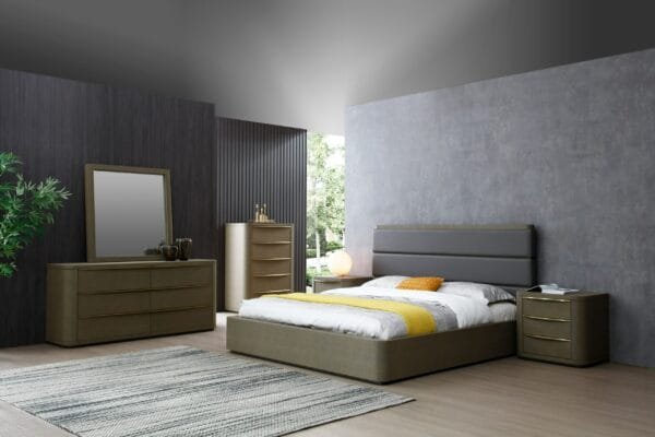 Modrest Lois - Modern Beige Shagreen + Brass Chest - Image 4