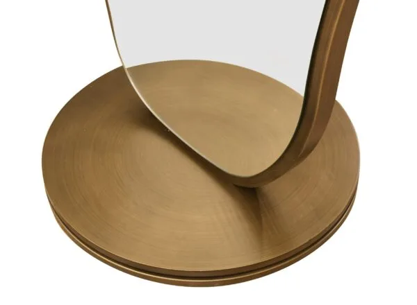 Modrest Esteem - Modern Antique Brass Freestanding Mirror - Image 4