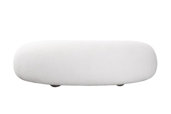 Divani Casa Fortune - Contemporary White Fabric Sofa - Image 2