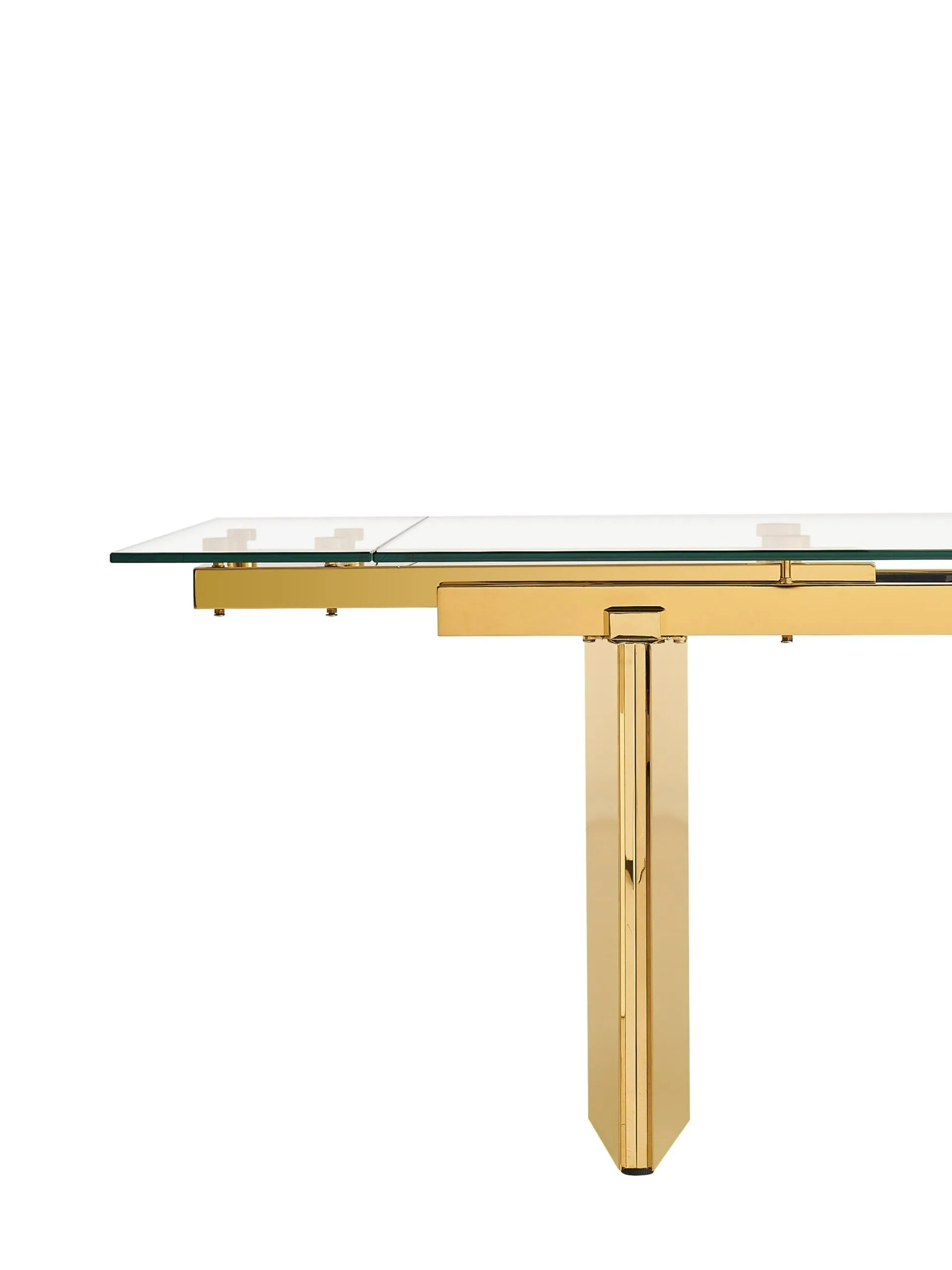 Modrest Nassim - Glam Glass Extendable Dining Table 5 Modrest Nassim - Glam Glass Extendable Dining Table - Image 5