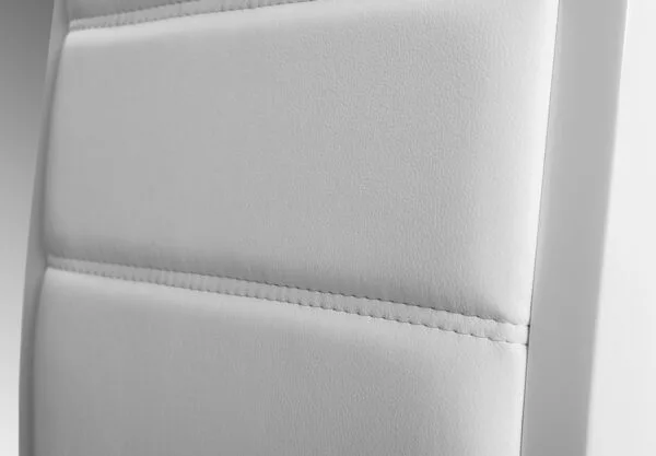 Donna - Contemporary White Leatherette Dining Chair (Set of 2) - Image 2