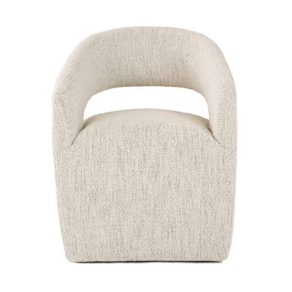 Modrest Angie - Modern Beige Fabric Dining Chair