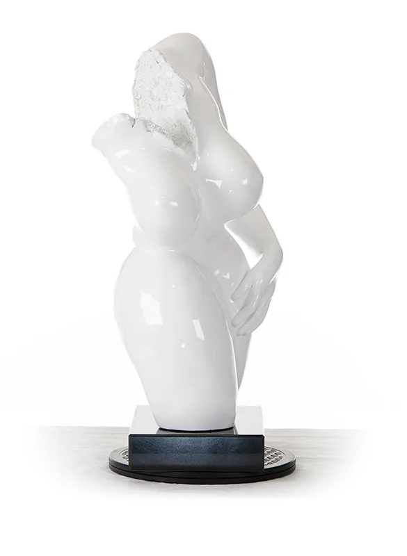 SZ0308 Modern White Feminine Sculpture - Image 5