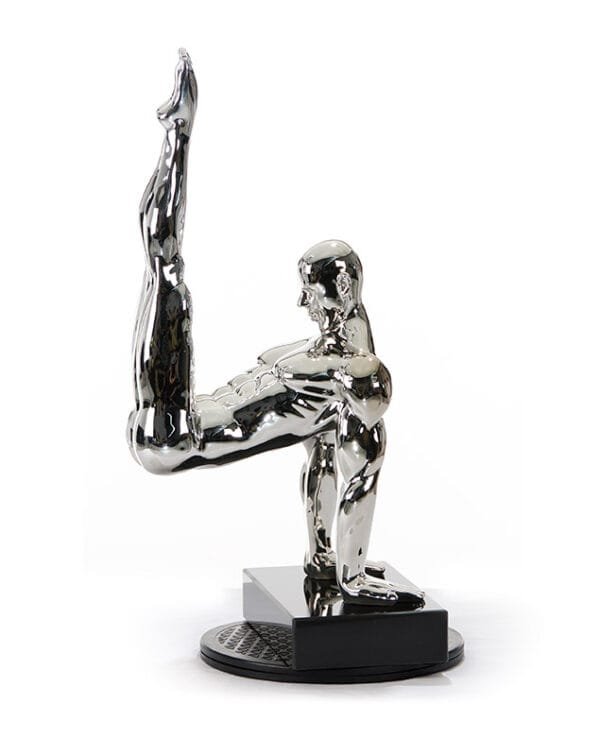 SZ0173 Modern Silver Gymnast-B Sculpture - Image 3