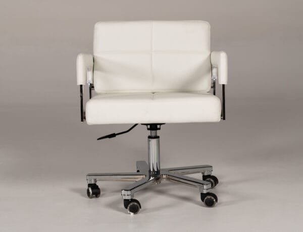 Modrest Craig Modern White Bonded Leather Office Chair - Image 2