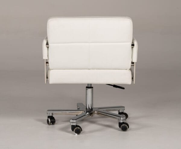 Modrest Craig Modern White Bonded Leather Office Chair - Image 3