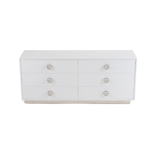 A&X Victoria - Modern White Crocodile Dresser - Image 3