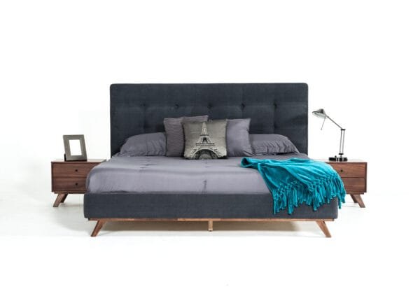 Modrest Addison Mid-Century Modern Walnut Nightstand - Image 2