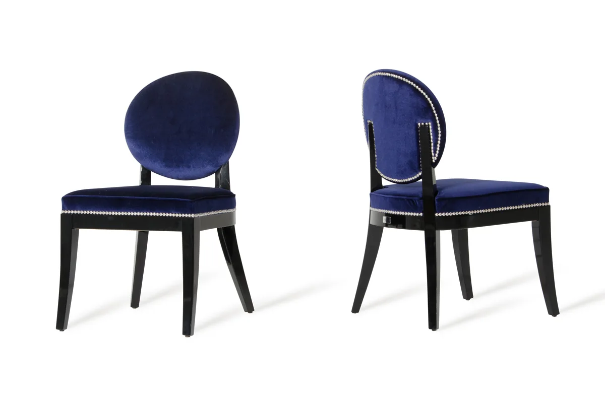 Isabella - Modern Blue Dining Chair (Set of 2) - Image 2