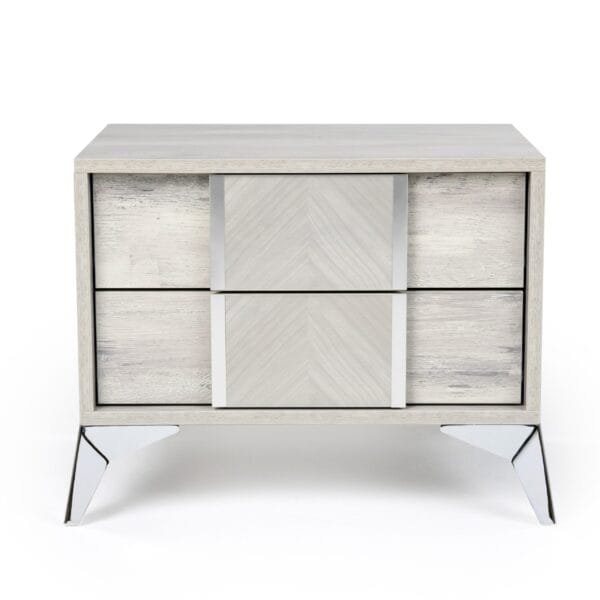 Nova Domus Alexa Italian Modern Grey Nightstand - Image 2