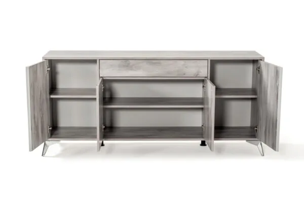 Nova Domus Alexa Italian Modern Grey Buffet - Image 5