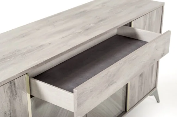 Nova Domus Alexa Italian Modern Grey Buffet - Image 3